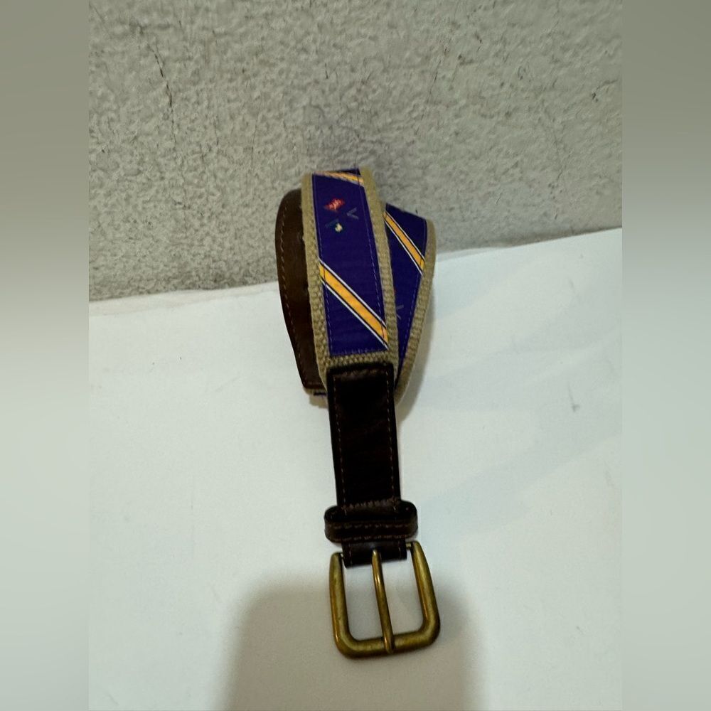 LEVELWEAR Canvas,  Leather, and Fabric Belt 32/34